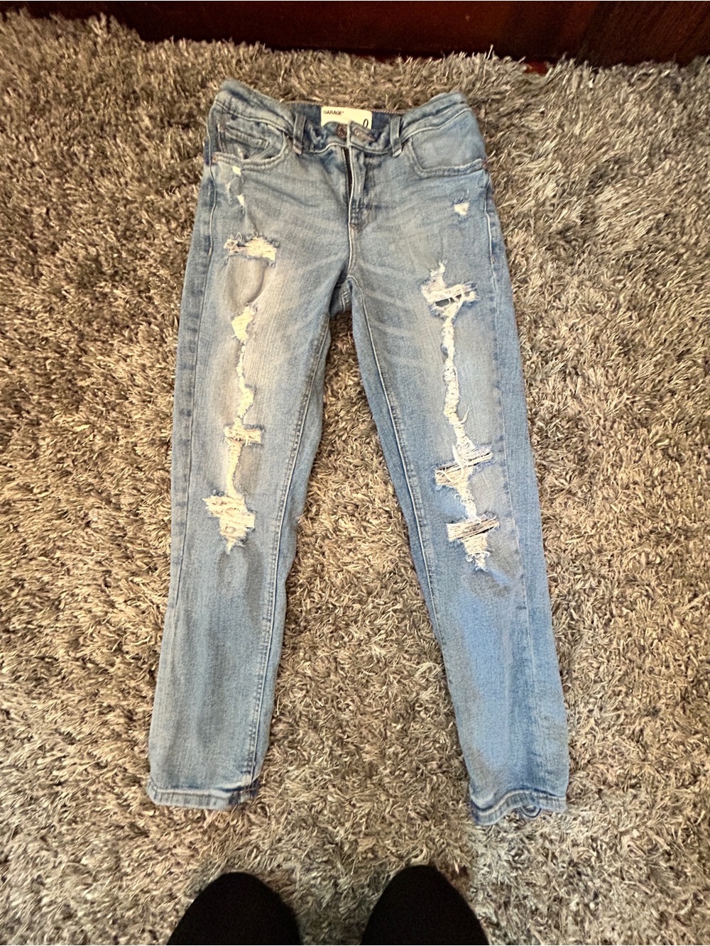 Garage Light Wash Distressed Women’s Jeans